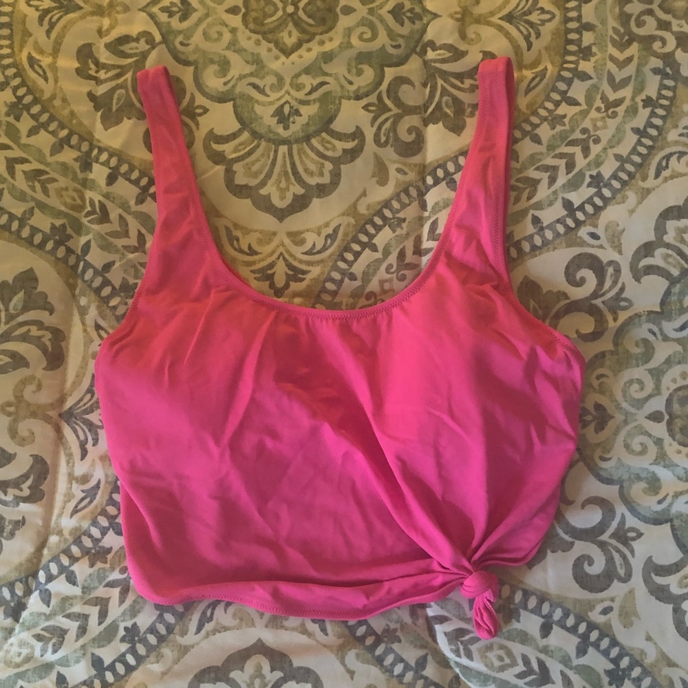 Pink Tie Top *CAN BUNDLE SUITS, SEND OFFERS*